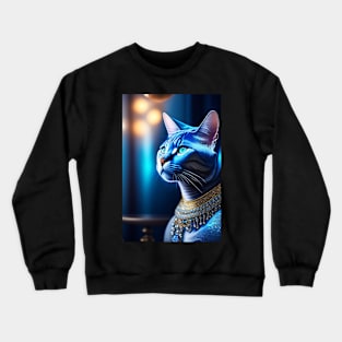 Glowing British Blue Crewneck Sweatshirt